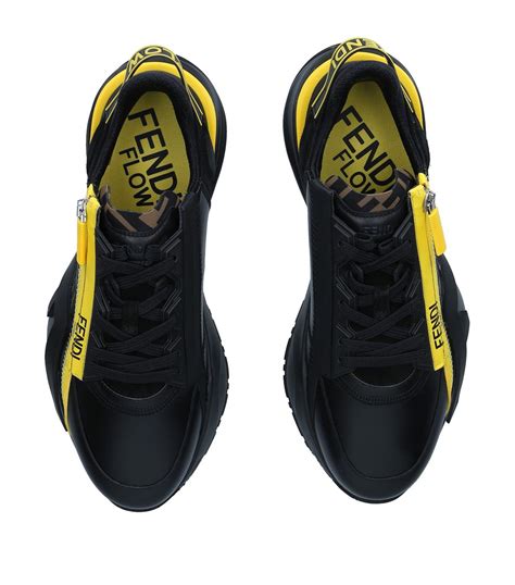 fendi mens shoes harrods|Mens FENDI black Flow Sneakers .